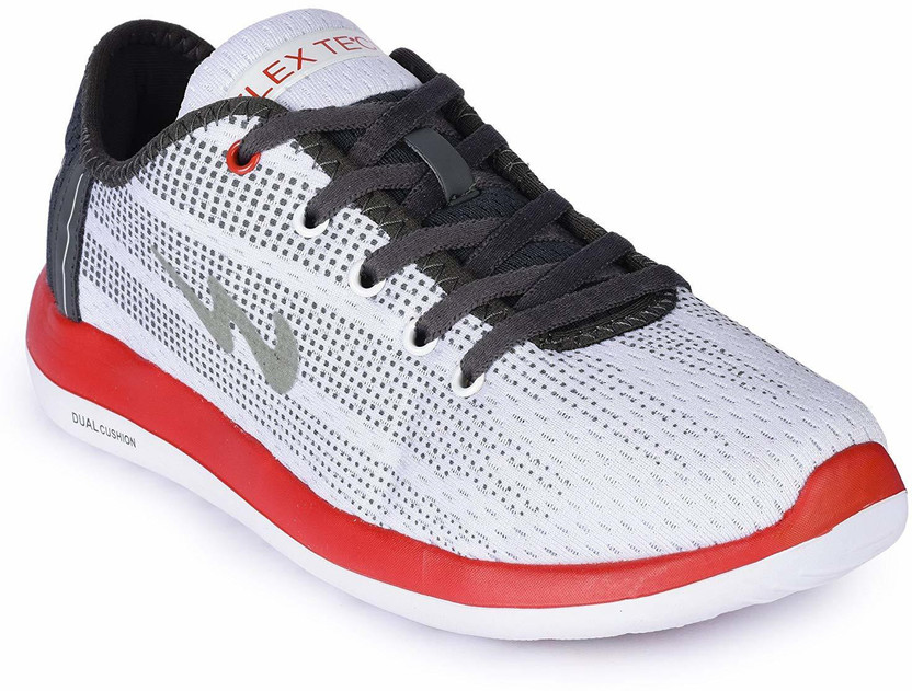 campus shoes white and red