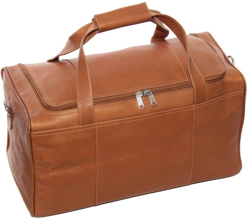 Piel leather duffel bag clearance