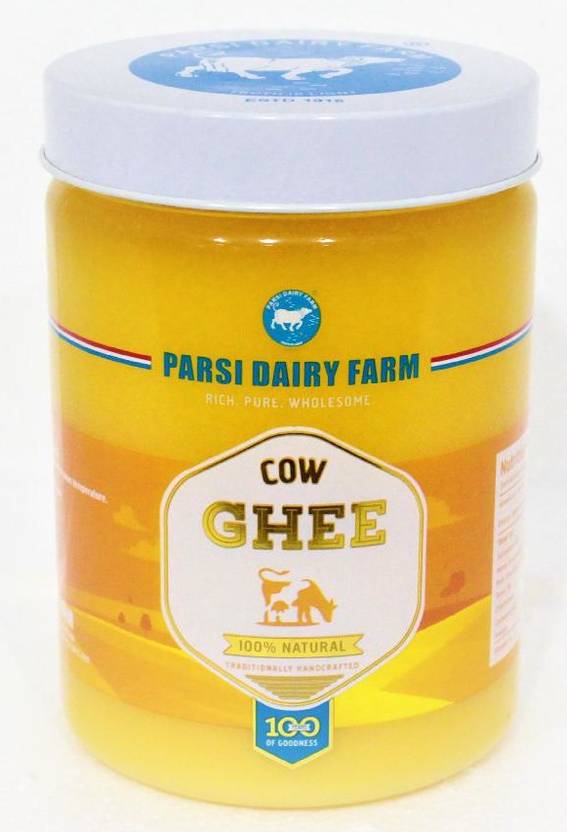 Parsi Dairy Farm Cow Ghee, 100 natural 500 ml Plastic Bottle Price in