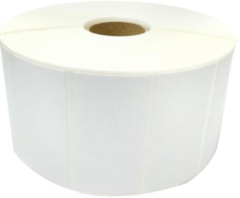 youtech Chromo Barcode Labels Sticker Size,50x25, (1" inch Across (Core Size) (2X1 INCH) 1.Roll - 2000 Labels cromo Paper Label(White)