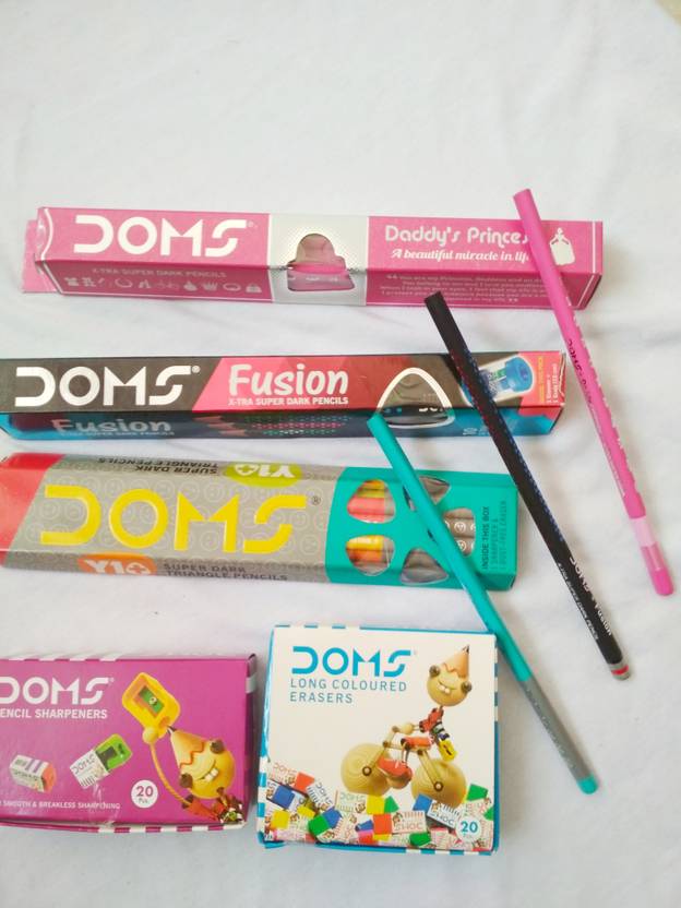 DOMS Fusion pencilDaddy's princess pencil Erasers box