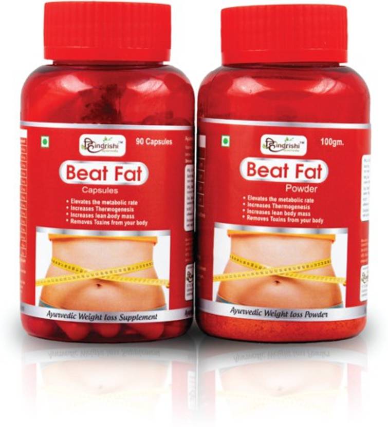 Hindrishi Ayurveda Beat Fat Ayurvedic Fat burning Capsule and Powder