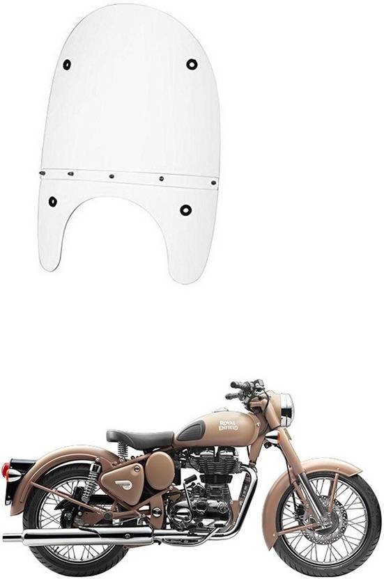 Biking Hub 10882 Bike Fiber Glass Front Windshield Bike Windshield