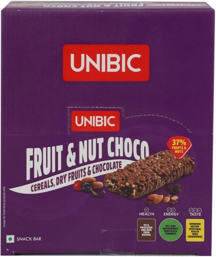UNIBIC Fruit Nut Choco Snack Bar 360g Box Price in India Buy UNIBIC
