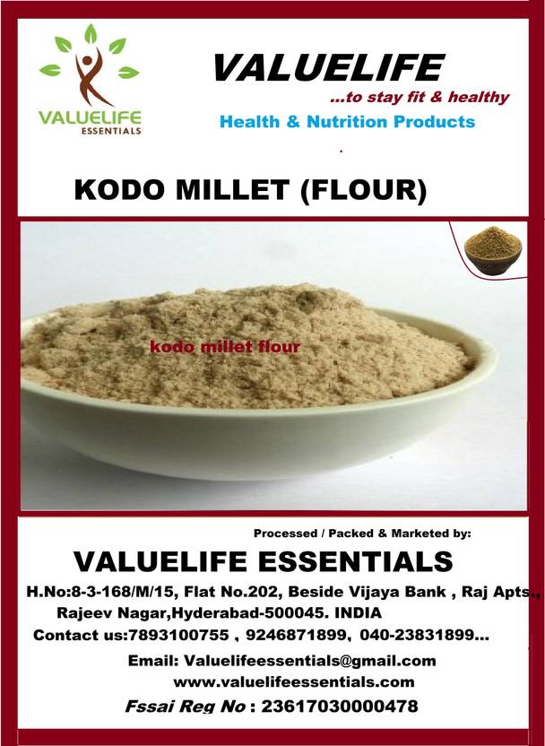Value Life Kodo millet(flour) Price in India Buy Value Life Kodo