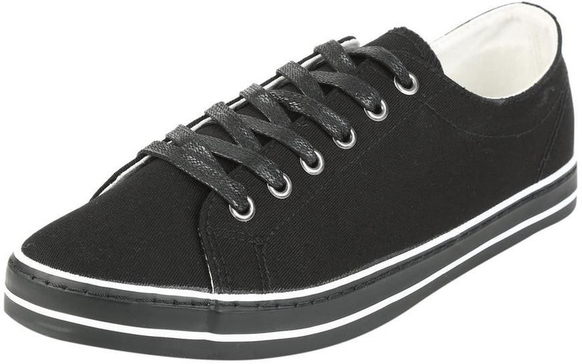 PETER ENGLAND Black Canvas Shoes Canvas 