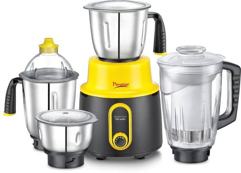 Prestige Mixer Grinder Delight Plus 750 W Mixer Grinder (4 Jars, Black