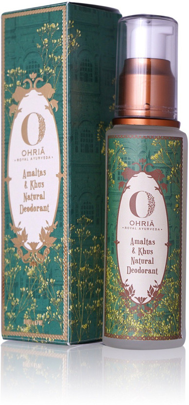 Ohria Ayurveda 100% Natural & Pure Amaltas & Khus Deodorant For Men And Women - 50 Ml/ E 1.7 Oz Deodorant Spray  -  For Men & Women(50 ml)