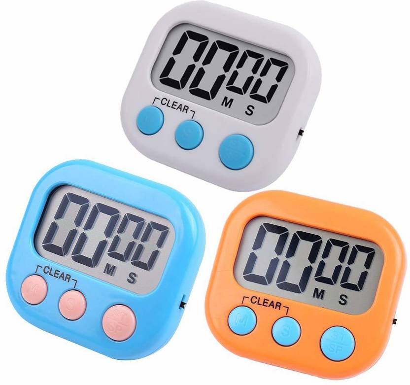 sasy Digital Kitchen Timer & Stopwatch, Large Digits, Loud Alarm
