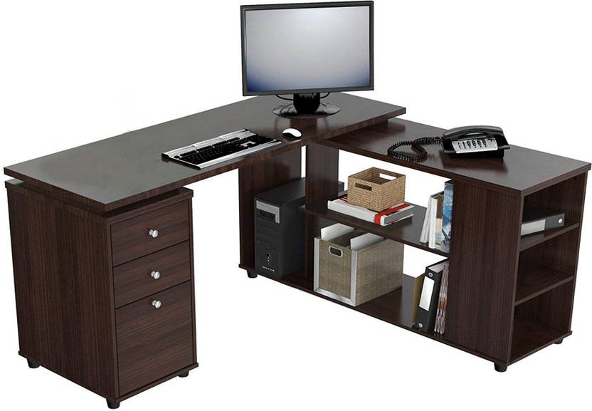 Lakdi The Furniture Co. Modern Style LShaped Computer Table with