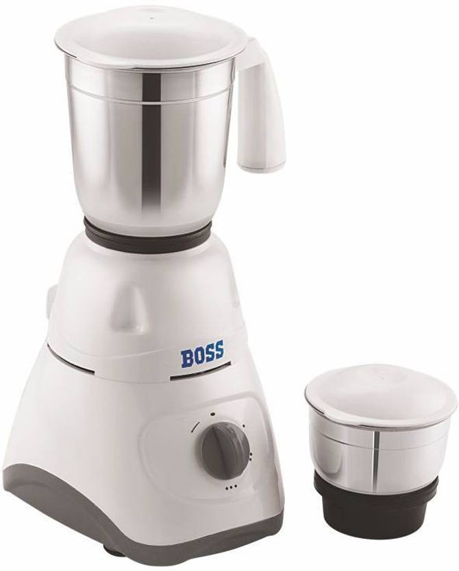 Boss Pearl 500Watt Mixer Grinder,2 Jars , Grey 500 Mixer Grinder (2