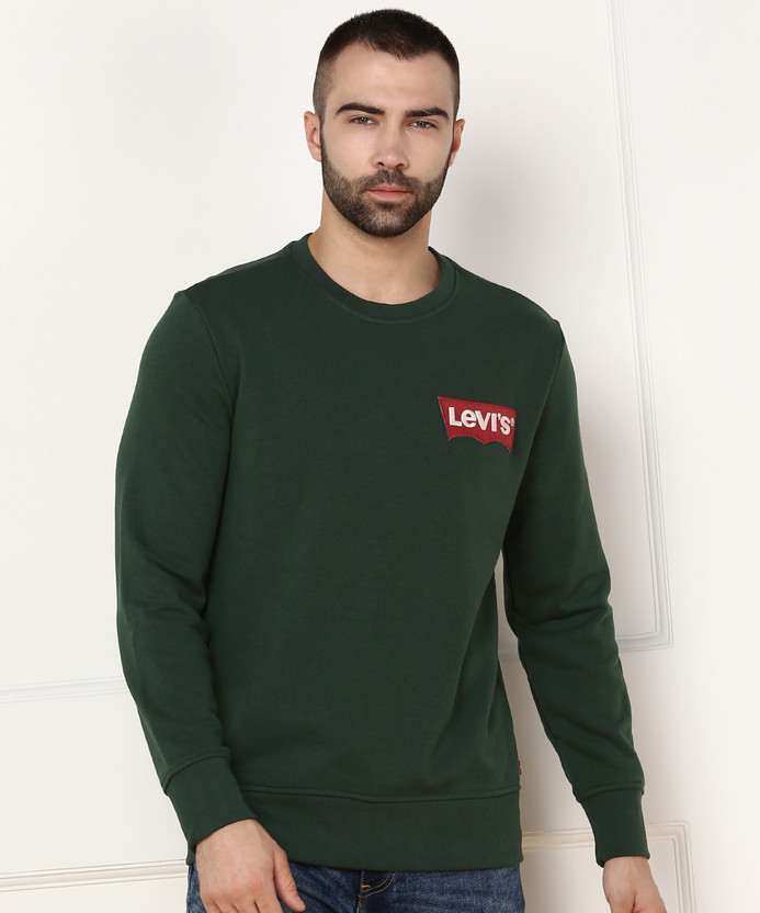 LEVI'S Full Sleeve Solid Men Sweatshirt 