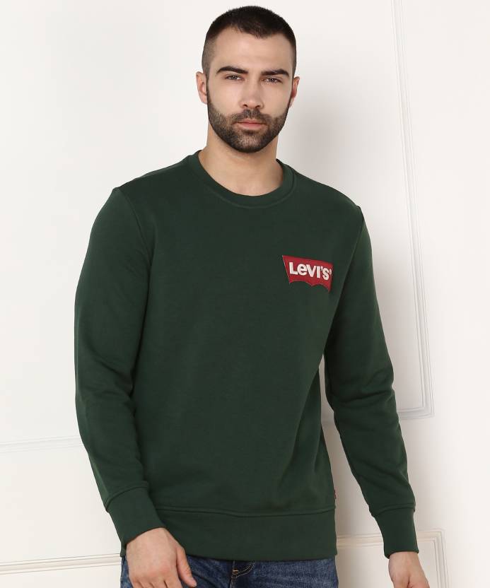 LEVI'S Full Sleeve Solid Men Sweatshirt - Buy Green LEVI'S Full Sleeve  Solid Men Sweatshirt Online at Best Prices in India 
