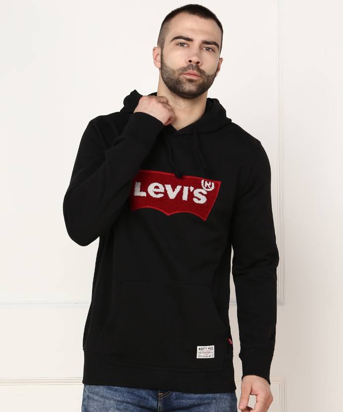 LEVI'S Full Sleeve Applique Men Sweatshirt - Buy Black LEVI'S Full Sleeve  Applique Men Sweatshirt Online at Best Prices in India 