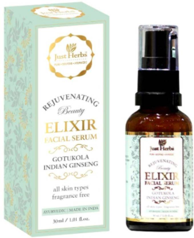Just Herbs Gotukola Indian Ginseng Rejuvenating Beauty Elixir Facial