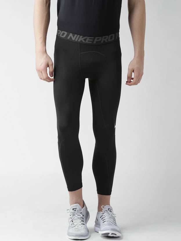 NIKE Solid Men Black Tights Buy NIKE Solid Men Black Tights Online at