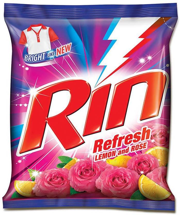 Rin Refresh Lemon & Rose Detergent Powder 500 g Pack of 2 Detergent