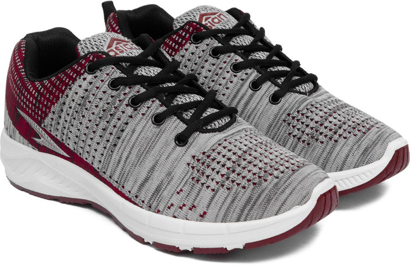 asian Trigger-03 Grey Red Sports Shoes 