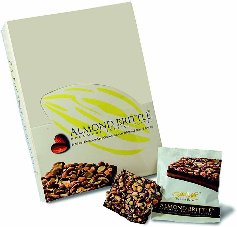 Almond Brittle Combination of Dark Chocolate and Roasted Almonds (Pack of 3) Brittles Price in