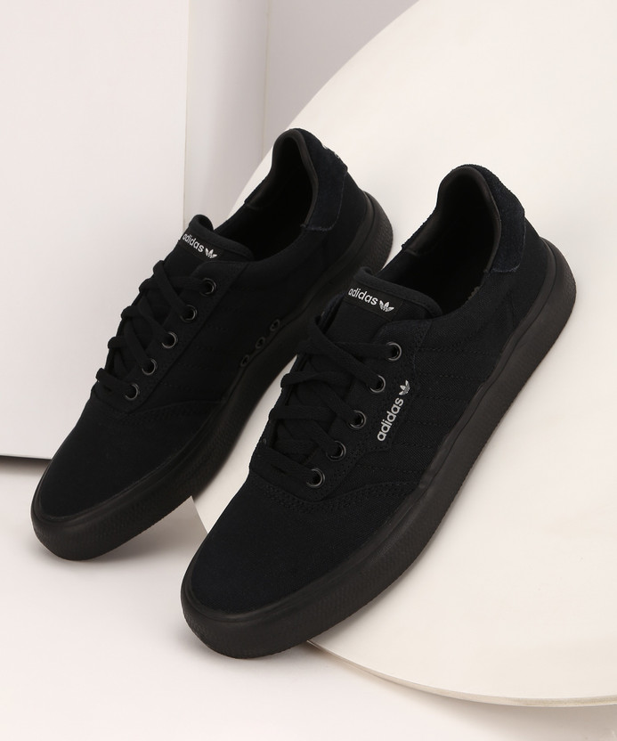 adidas black canvas shoes