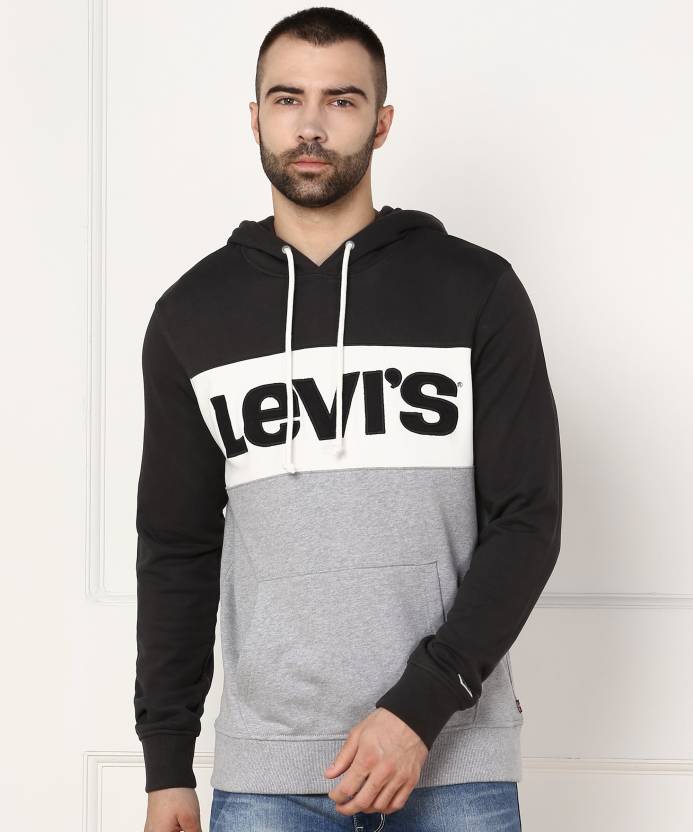 LEVI'S Full Sleeve Color Block Men Sweatshirt - Buy Grey LEVI'S Full Sleeve  Color Block Men Sweatshirt Online at Best Prices in India 