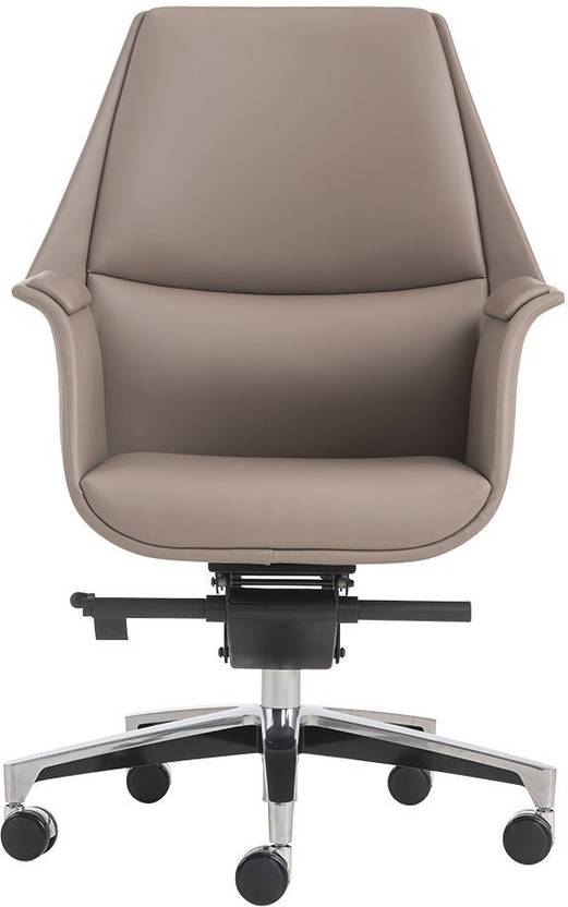 Durian Princeton LB Grey Leatherette Office Visitor Chair Price in