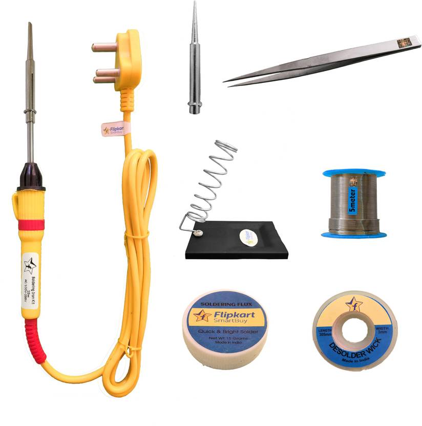 Flipkart SmartBuy 7in1 25W Soldering Iron Kit 5 Meter Soldering Wire