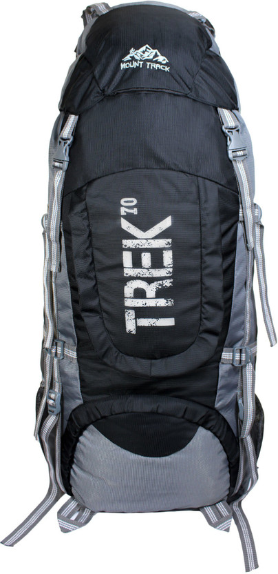 MOUNT TRACK Gear Up Rucksack, Hiking & trekking Backpack with Rain Cover Rucksack  - 70 L(Black)
