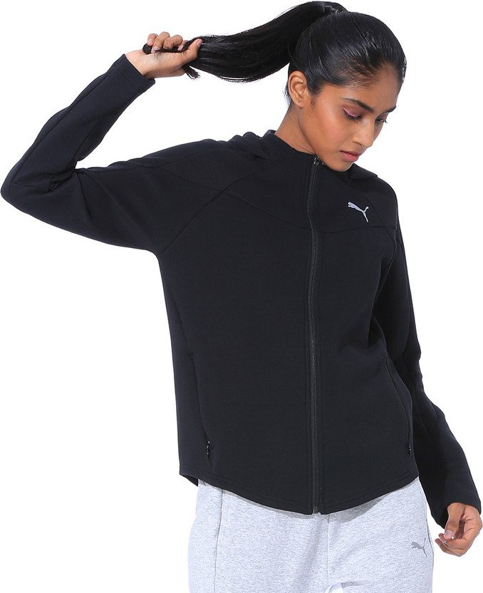 puma full sleeve solid women jacket