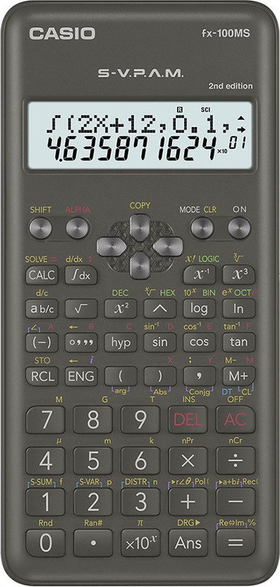 CASIO FX-100MS 2nd Edition Scientific  Calculator(12 Digit)
