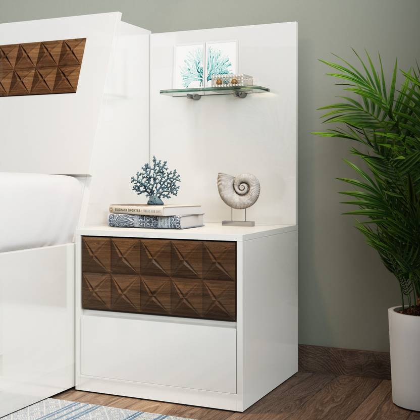 Flipkart Perfect Homes Engineered Wood Bedside Table Price in India