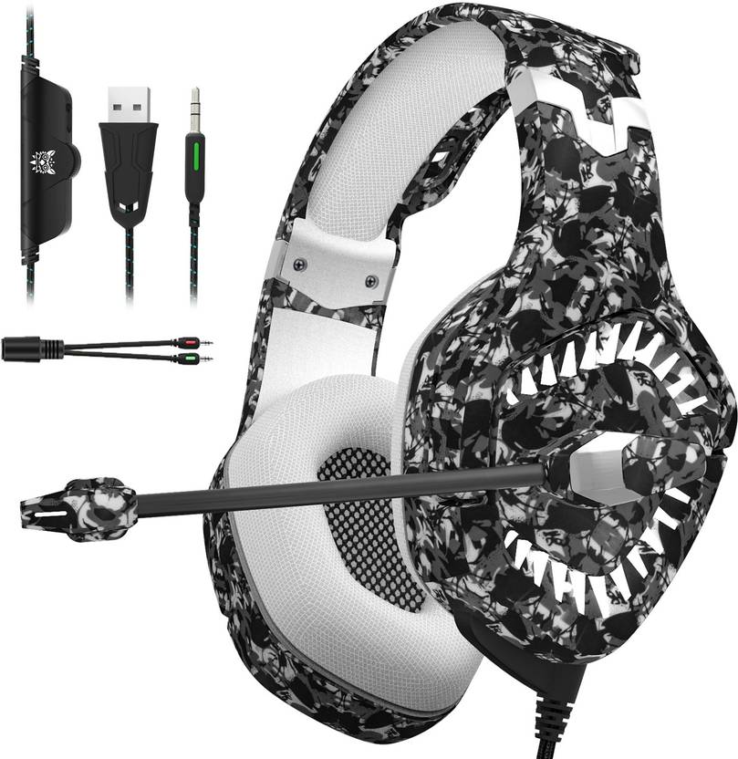 Onikuma K1B PRO Stereo LED Wired Gaming Headset Price in India - Buy