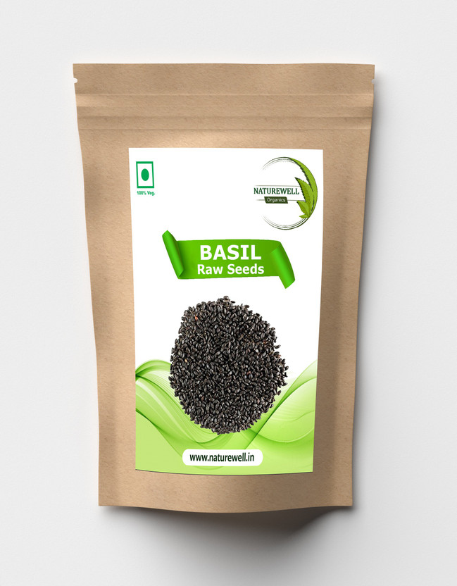 Naturewell Tukmaria Seed | Sabja | Ban Tulsi Seed - Ocimum Basilicum | Basil Seed - Vitamin K For Skin and Hair Seed(100 per packet)