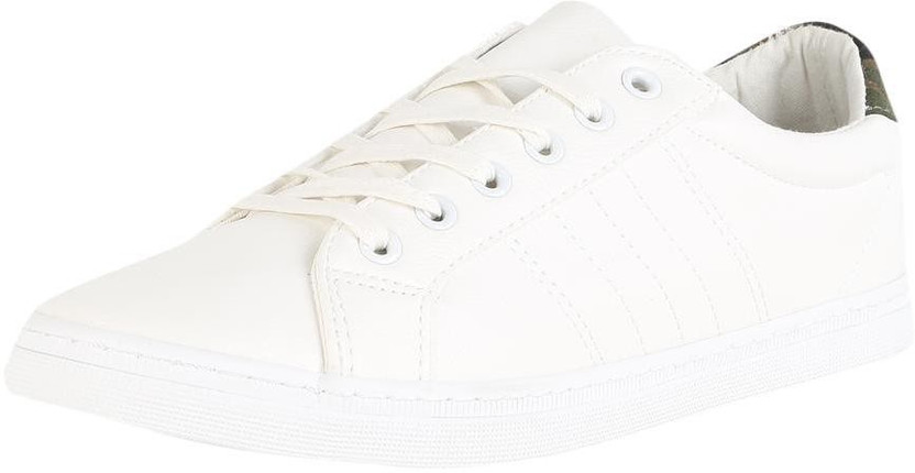 White Lace Up Shoes Sneakers For Men 