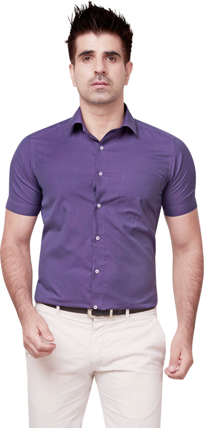 pant combination with purple shirt