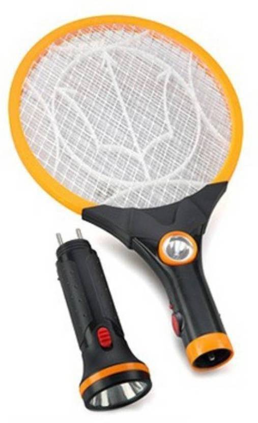 MEZIRE Rechargeable Mosquito/Insect Racket BAT with Detachable LED