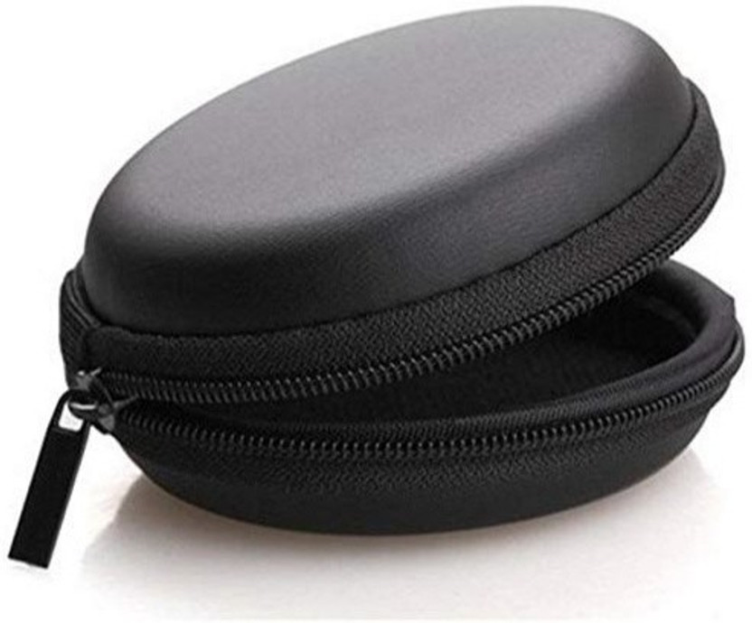 Sanfew Sanfew Leather Zipper Headphone Pouch For Universal(Black) - Flipkart Deal
