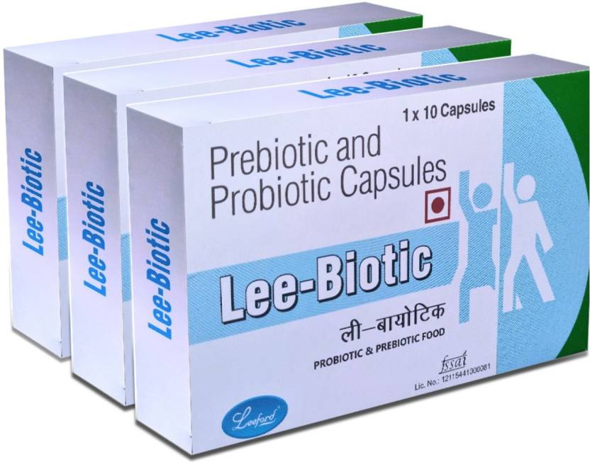Leeford Lee-Biotic Prebiotic And Probiotic Capsules Price in India