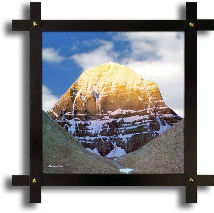 Poster N Frames Cross Wooden Frame Hand-Crafted with photo of Kailash