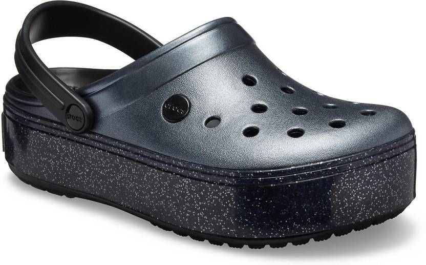 CROCS Women (Crocband) Black Clogs Sandal