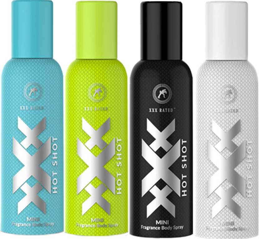 XXX Rated Combo Kit - Blue,Parrot Green,Black And White Deodorant Spray ...