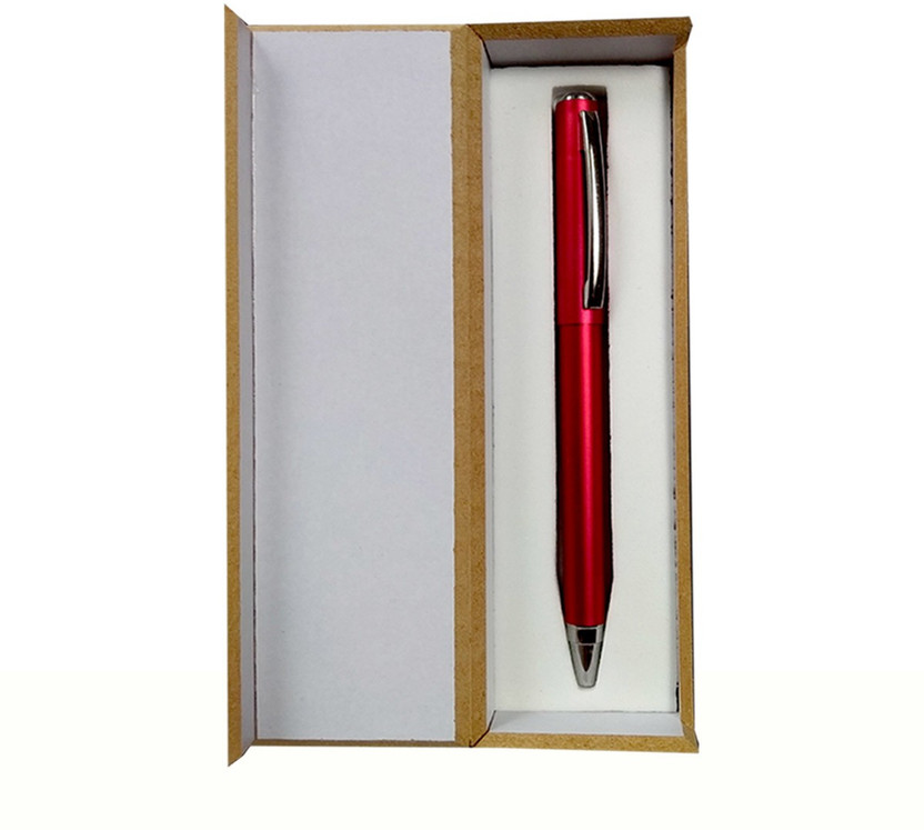 Furnish Marts Wooden Corporate Gift Set Wooden Gift Box with Pen Used for Rakhi Gifts,Teachers Day Gifts (Set of 1) Gel Pen(Ink Color - Blue)