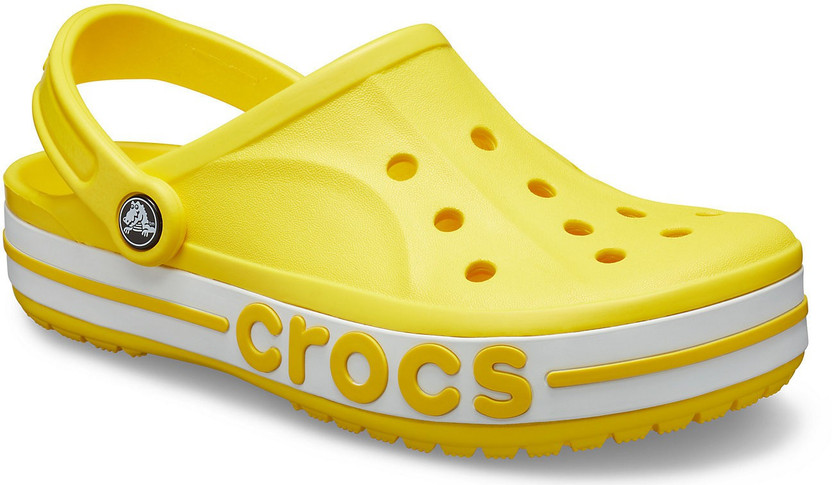 Yellow bayaband crocs
