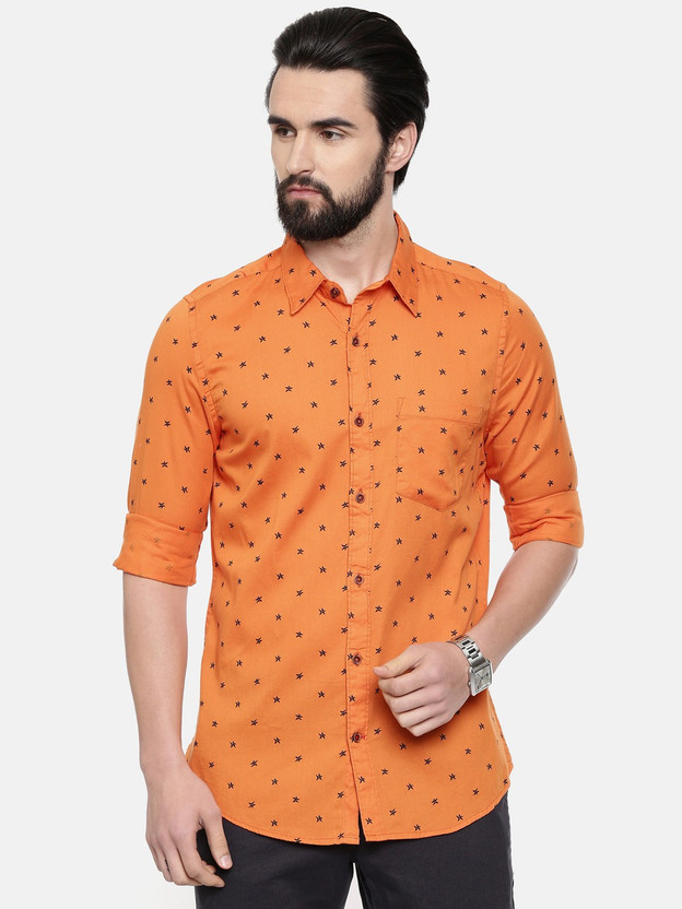 Printed orange shirt Clearance