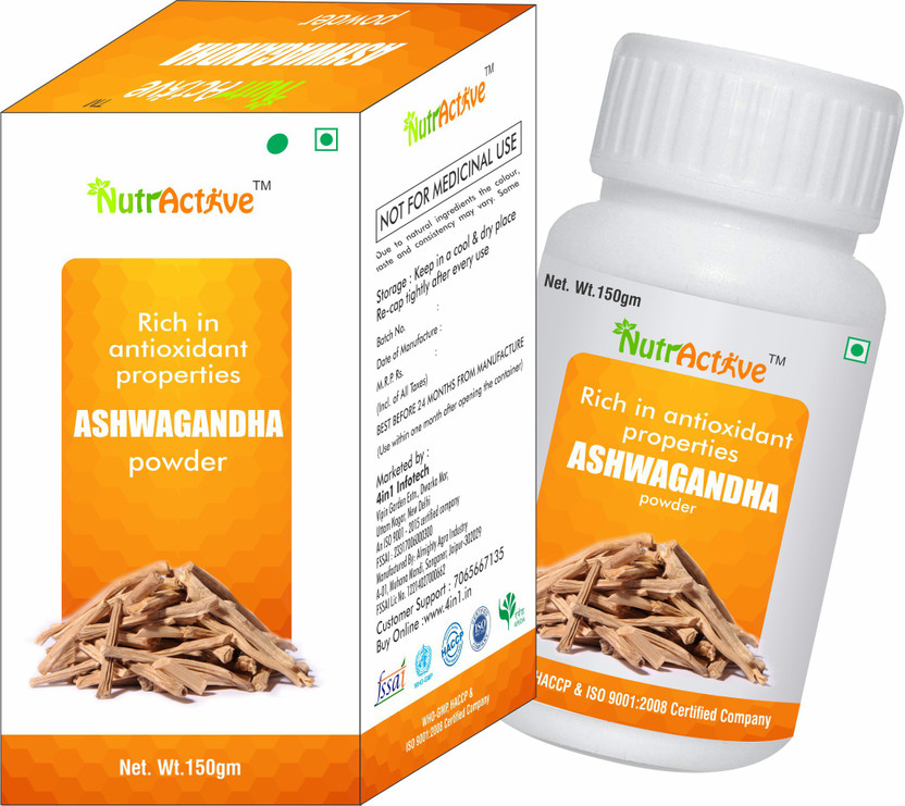 NutrActive NutrActive Ashwagandha Herbal Powder | Withania Somnifera(150 g) - Flipkart Deal