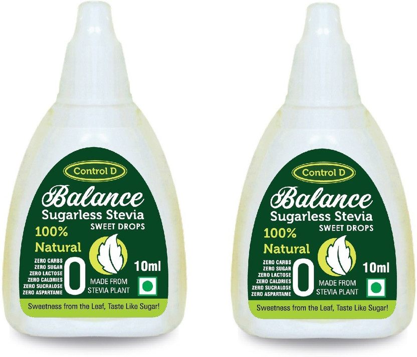 Balance Natural Stevia Sweet Drops Sweetener(20 ml, Pack of 2)