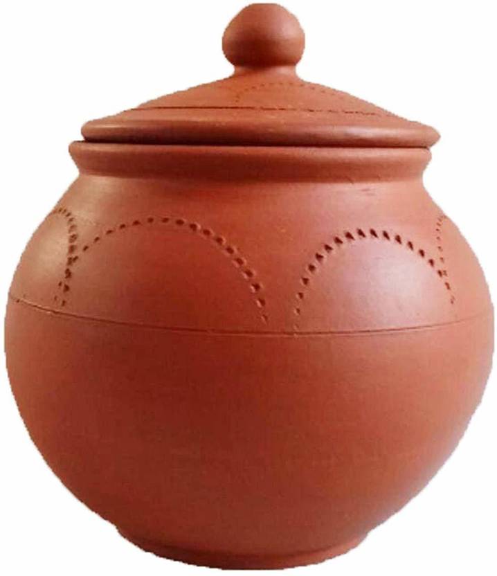 salem pottery shop Pot 15 cm diameter 1 L capacity with Lid Price in