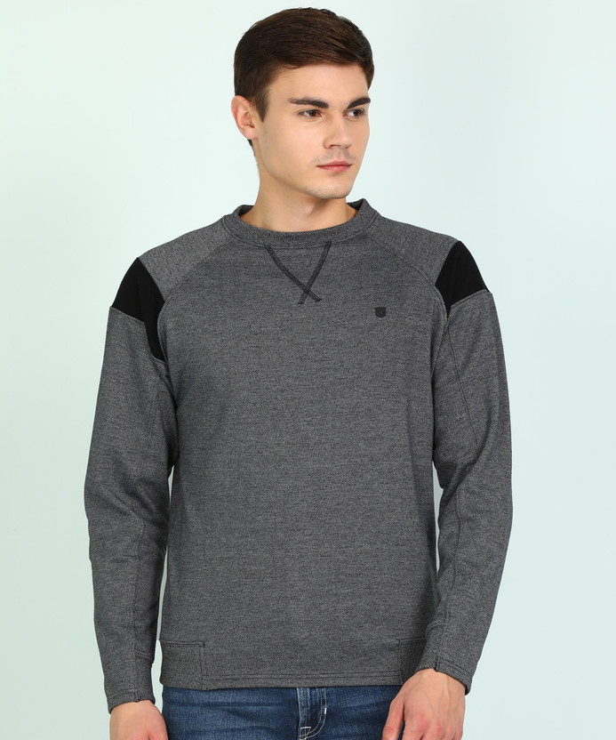 Full Sleeve Solid Men Sweatshirt 