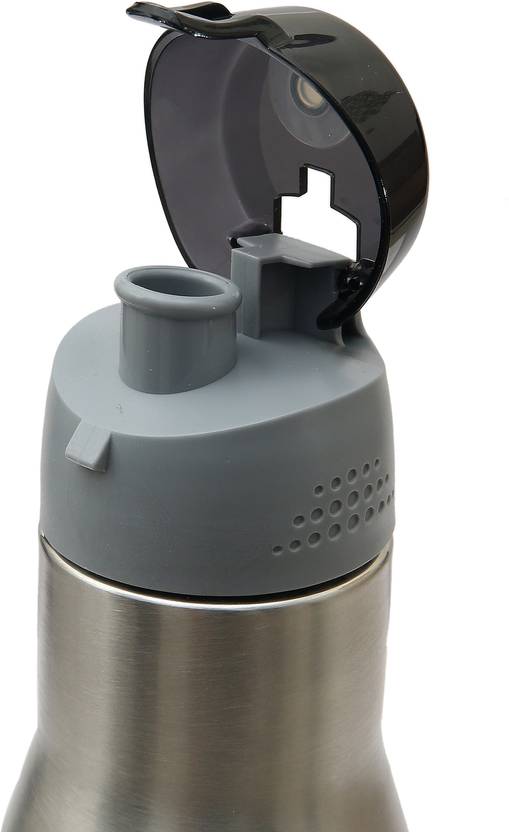 Home Story Stainless Steel Water Bottle Gym Sipper Silver Color, Set of