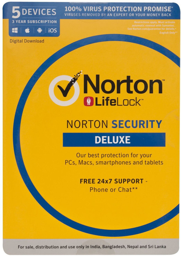 Norton Security Deluxe 5 User 3 Years(Voucher)